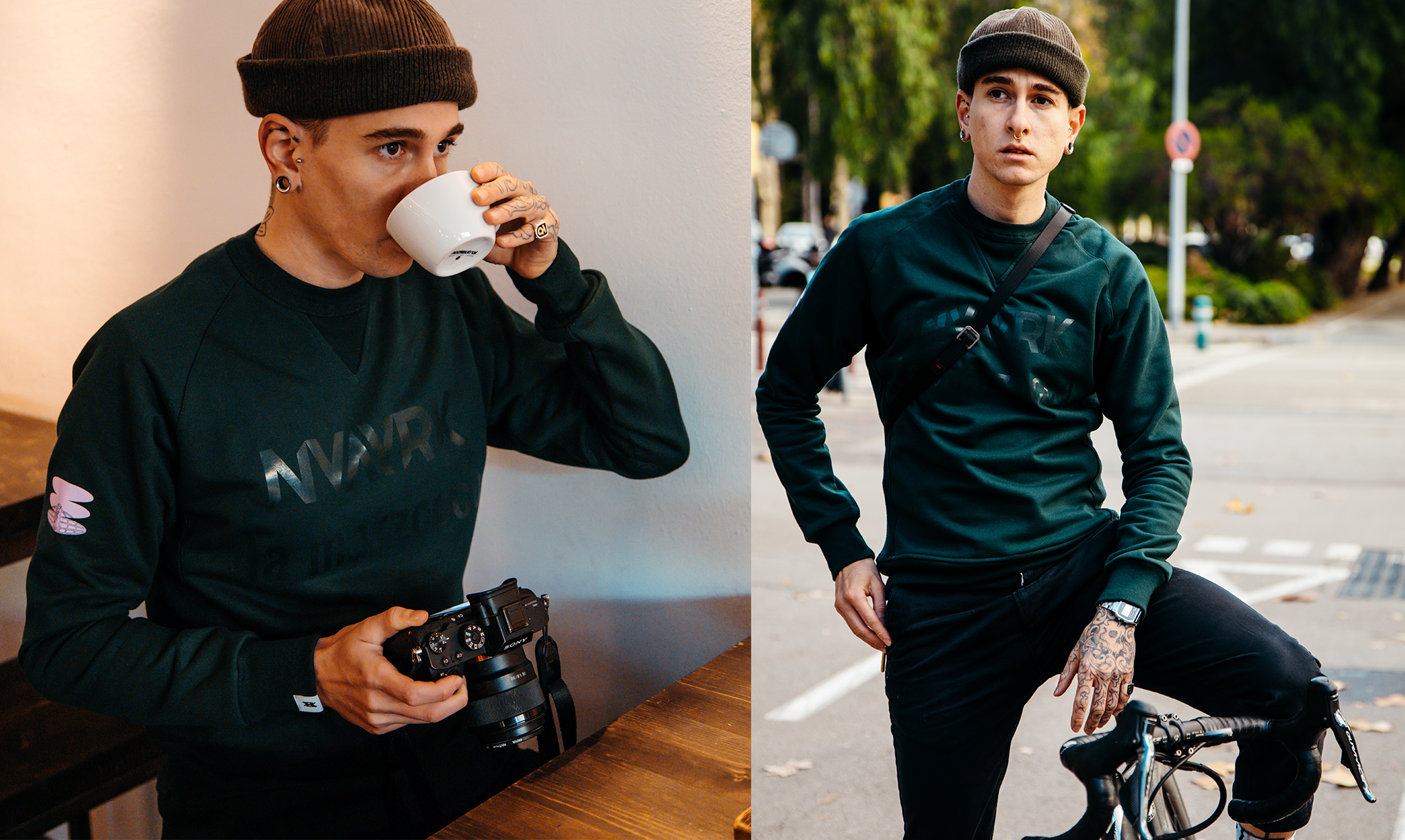 NVAYRK LA MARZOCCO Cycling Sweatshirt | DARK GREEN