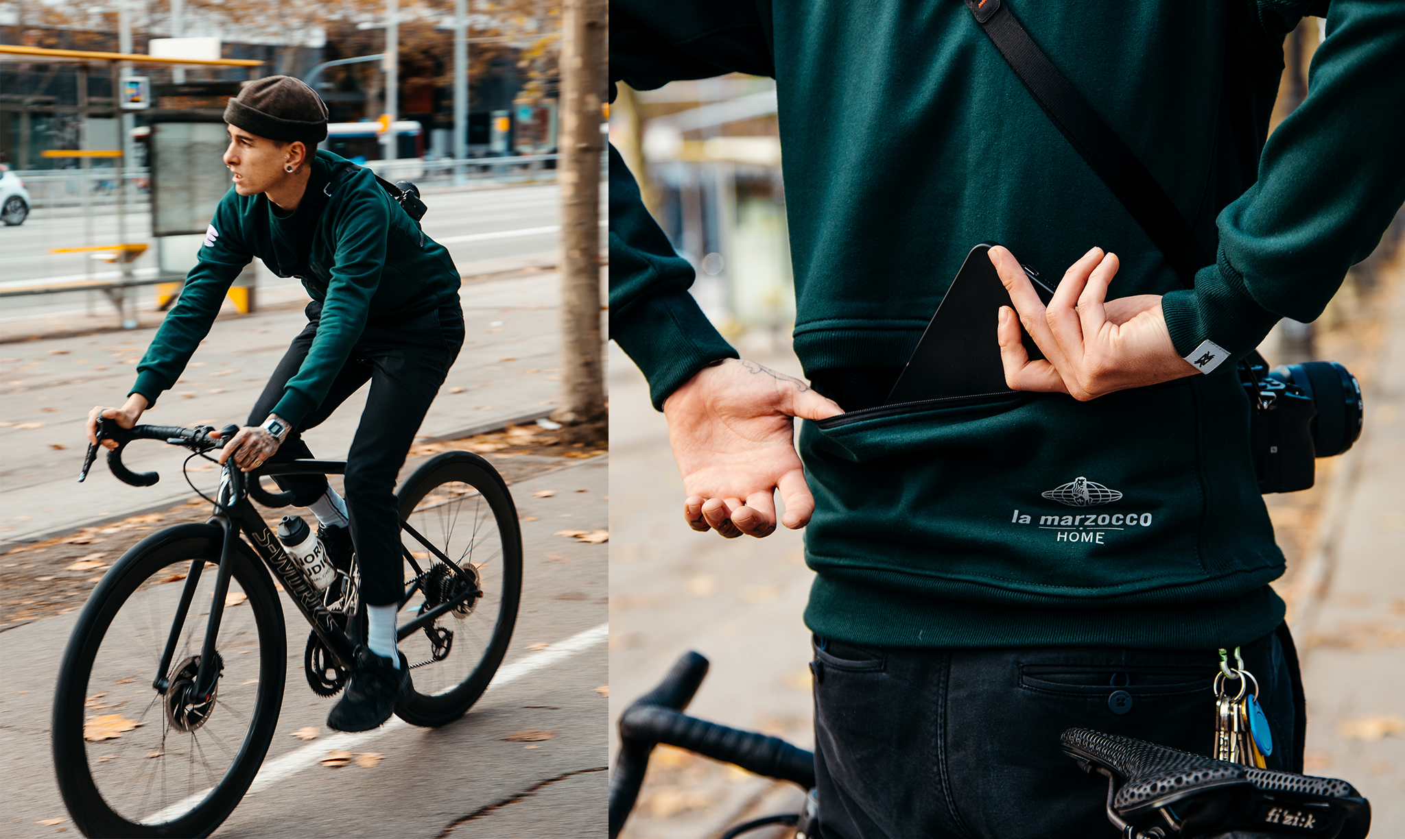 NVAYRK LA MARZOCCO Cycling Sweatshirt | DARK GREEN