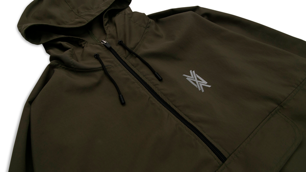 Olive green windbreaker shop jacket