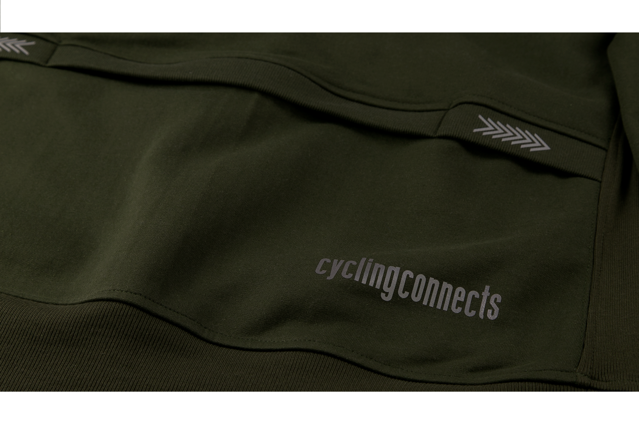 Cycling Sweatshirt (Reflective) - Olive Green