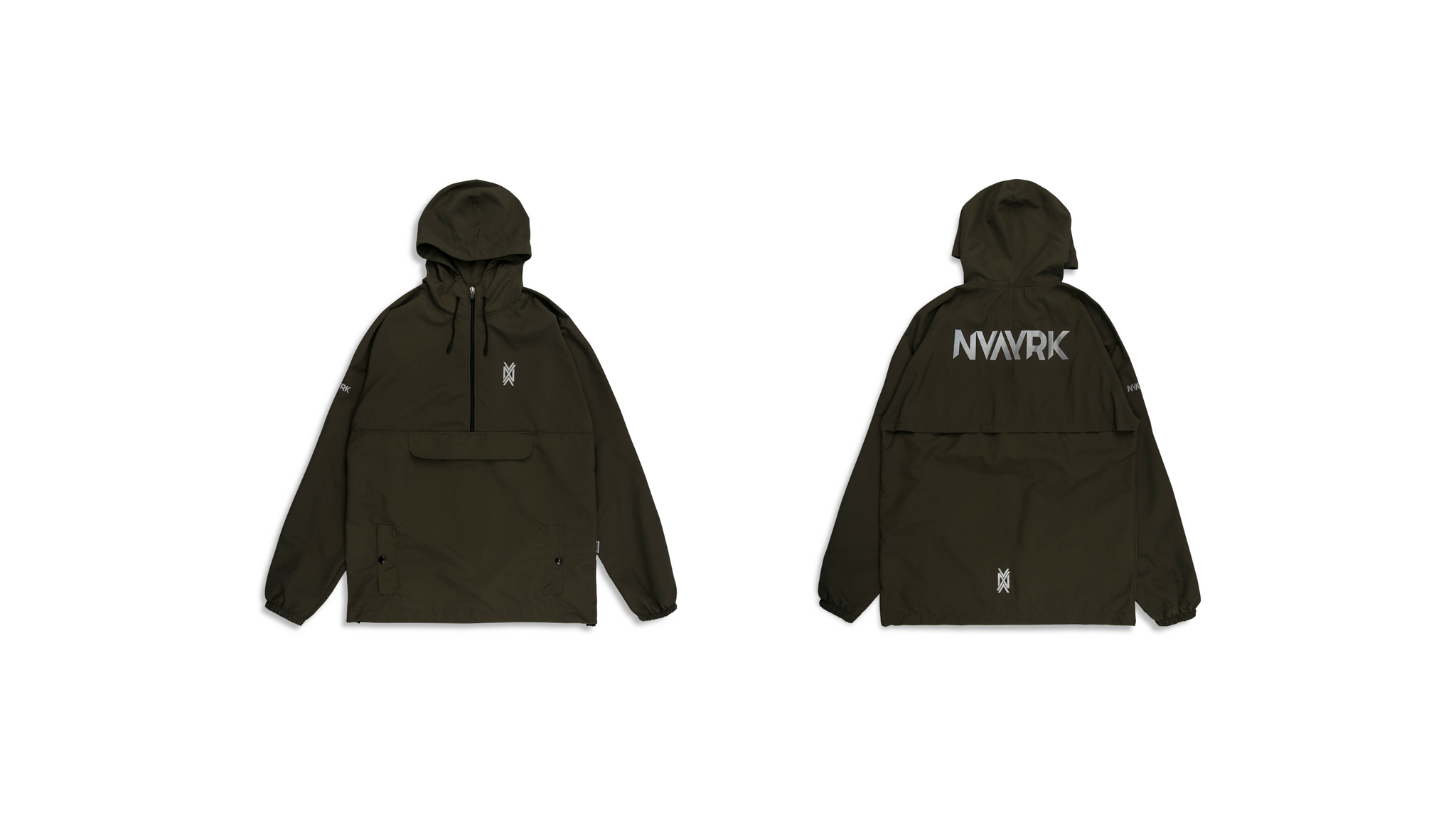 ANORAK WINDBREAKER JACKET OLIVE GREEN