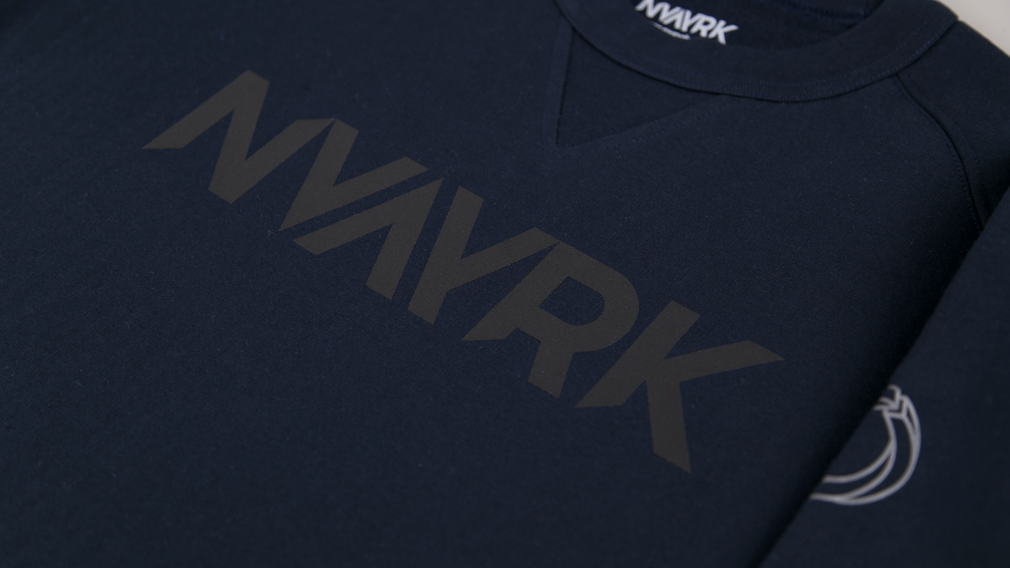 Cycling Sweatshirt (Reflective) - Navy Blue