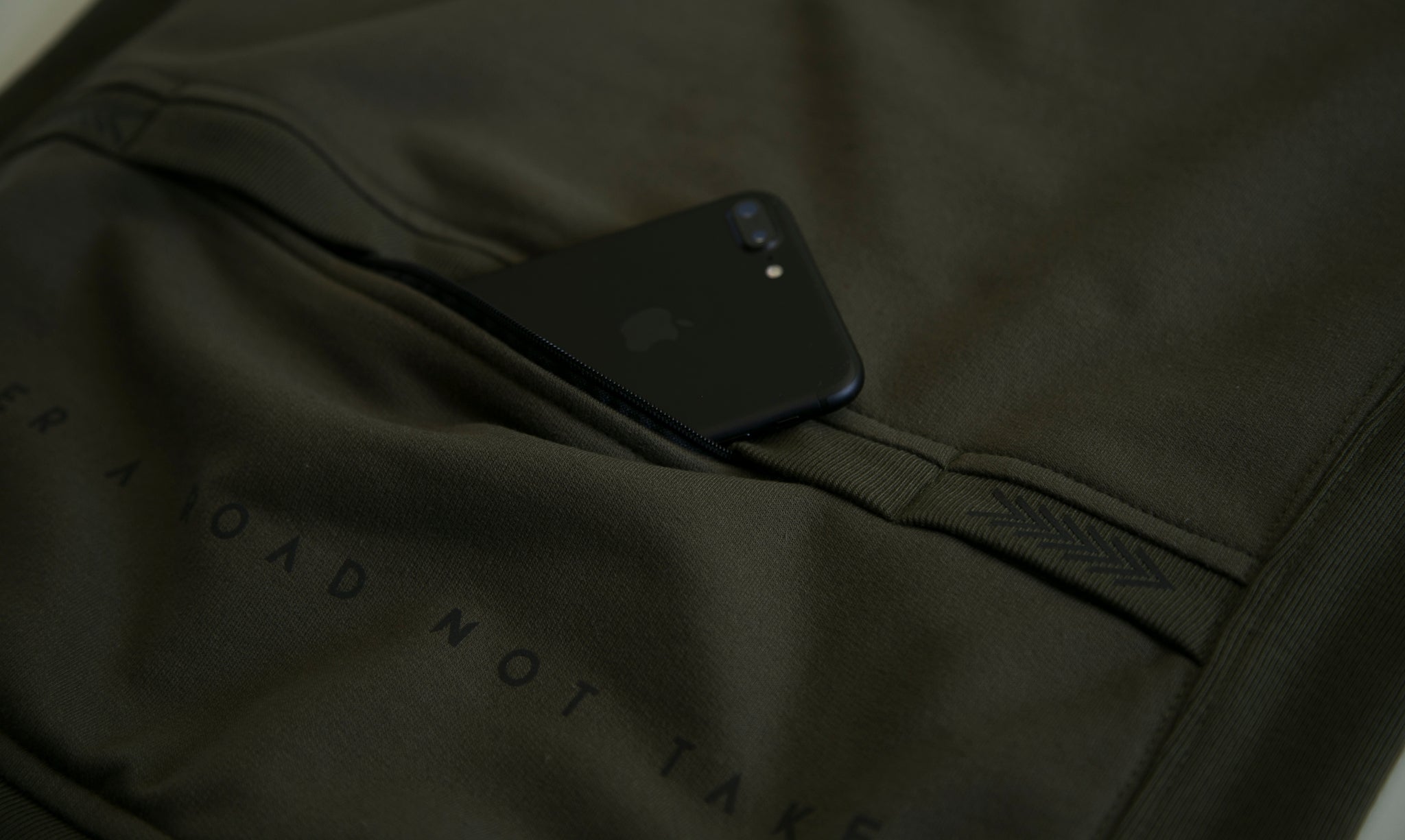 Cycling Sweatshirt (Reflective screen printing) - Military Green