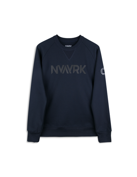 Cycling Sweatshirt (Reflective) - Navy Blue